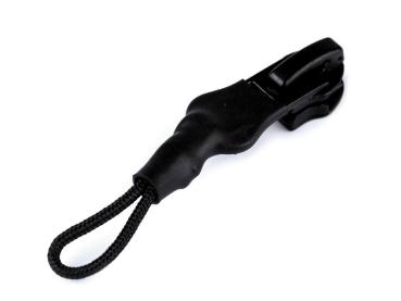 Zipper für Reißverschluss 5mm Schwarz/Schwarz